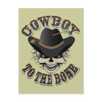 Cowboy Skull Postcard