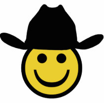 Cowboy Smiley Acrylic Cut Outs