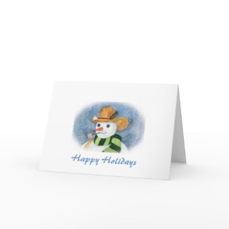 Cowboy Snowman card