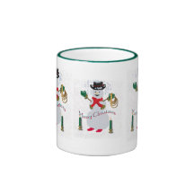 Cowboy Snowman Mug