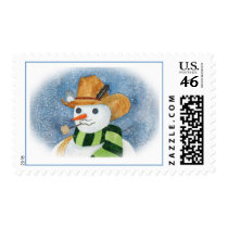 Cowboy Snowman Stamps