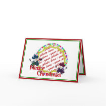 Cowboy Snowmen Christmas Photo Frame Cards