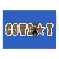 Cowboy Star - Western Blank Inside Everyday Card