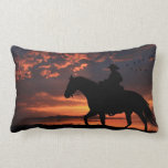 Cowboy Sunset Throw Pillows