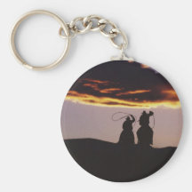Cowboy Team with Lassoes Key Chains