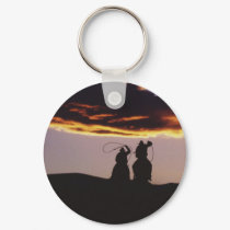 Cowboy Team with Lassoes keychains