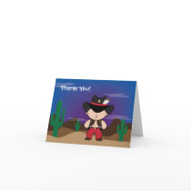 Cowboy Thank You Card