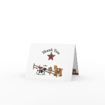 Cowboy Thank You Card