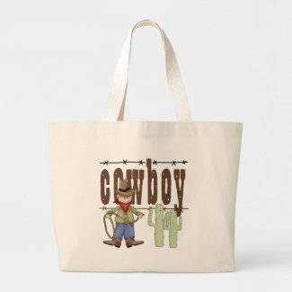 Cowboy Tote Bag bag