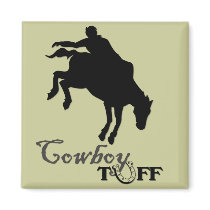 Cowboy Tuff magnets by pixelholic Cowboy Tuff magnets