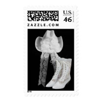Cowboy Wedding Postage Stamps