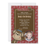 Cowboy Western Monkey 5x7 *PHOTO* Birthday Announcements