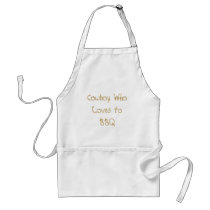 Cowboy WhoLoves to BBQ aprons