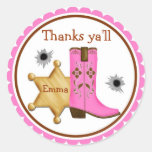 Cowboy  Wild West  Birthday  Stickers