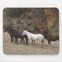Cowboy with Herd mousepads