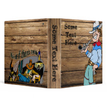 Cowboy with his Gun Vinyl Binder