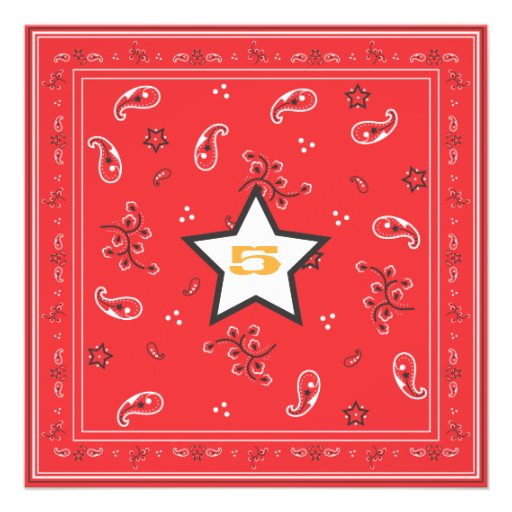 Cowboys and Indians Birthday Party Invitation