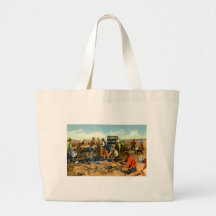 Cowboys at the Chuck Wagon Bag