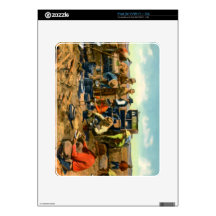 Cowboys at the Chuck Wagon iPad Skin