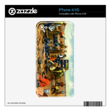 Cowboys at the Chuck Wagon iPhone 4S Decal