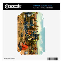 Cowboys at the Chuck Wagon Skin For iPhone 3GS