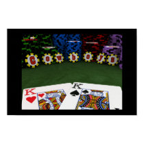 Cowboys - Big Slick Poker Poster posters