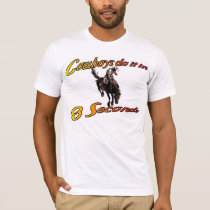 Cowboys do it in 8 seconds t-shirts