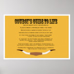 Cowboy's Guide to Life Print