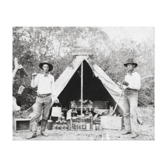 Cowboys in Camp, 1890 Canvas Prints