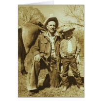 COWBOYS LIKE US GREETING CARD
