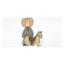 Cowboy's Ride Photo Greeting Card