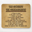 Cowgirl 10 Commandments MOUSEPAD by RealPotential Cowgirl 10 Commandments MOUSEPAD
