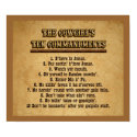Cowgirl 10 Commandments Poster posters by RealPotential Cowgirl 10 Commandments Poster posters