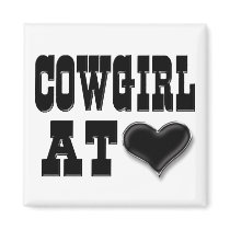 Cowgirl at Heart Magnet by BrattiGrl Cowgirl at Heart Magnet