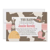 Cowgirl Baby Shower Invitations