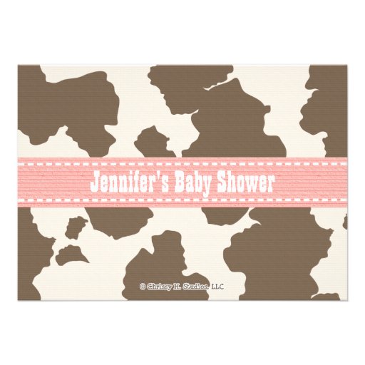 Cowgirl Baby Shower Invitations