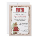 Cowgirl Birthday Invitation invitation
