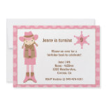 Cowgirl Birthday Invitation