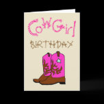 Cowgirl Birthday Invitation