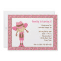 Cowgirl Birthday Invitations invitation