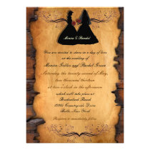 Cowgirl Brides Custom Lesbian Wedding Invitations