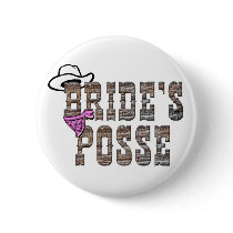 Cowgirl Bride's Posse Button