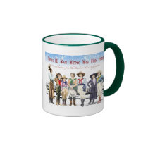 Cowgirl Buckin' Horse Suffragette Kinda Christmas! mugs
