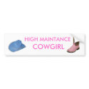 Cowgirl Bumper Sticker bumper stickers