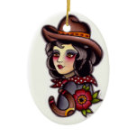 Cowgirl ornaments