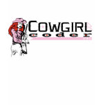 Cowgirl Coder Pink Babydoll Tee Shirt