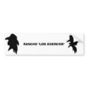 Cowgirl, Cowboy, RANCHO bumper stickers