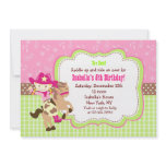 Cowgirl Custom Birthday Party Invitations