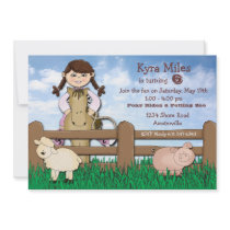 Cowgirl Farm Invitation