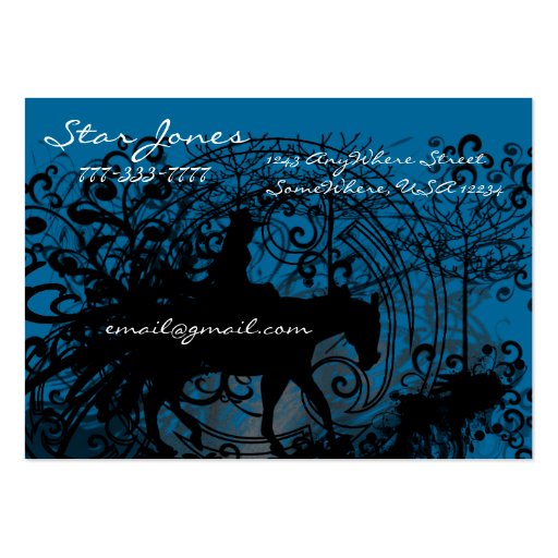 Cowgirl Grunge Business Card Template (front side)
